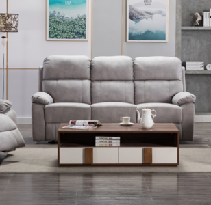 13430 Electric 3 Seater Light Grey