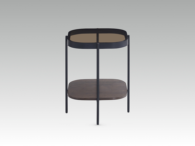 14522 Square Lamp Table Walnut