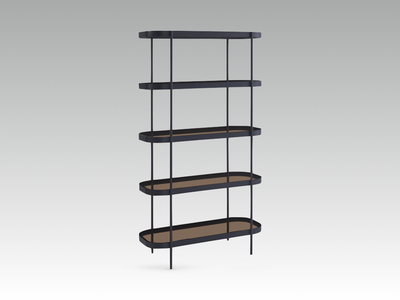 14525 High Bookcase Walnut