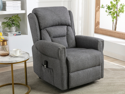 14323 Lift & Tilt Dual Chair Grey (Electric)
