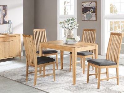 12850 4ft Dining Set (4 Chairs)