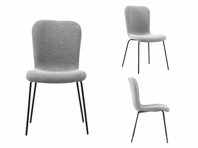 14656 Dining Chair - Light Grey KD