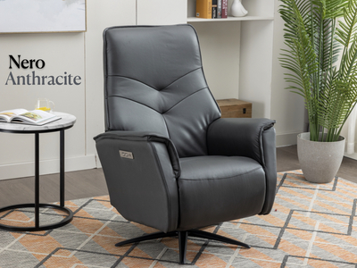 14933 Swivel Electric Chair Anthracite (Dual Motor)