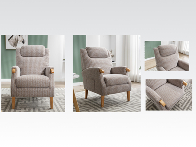 14976 Fireside chair Natural