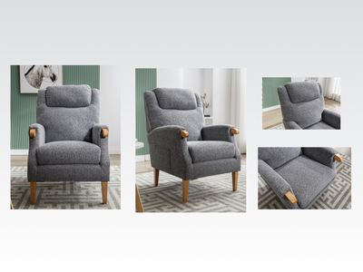 14974 Fireside chair Steel Blue