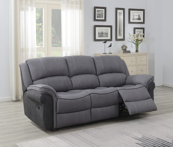 12862 Grey Fusion 3 Seater