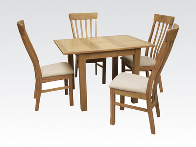 13474 80cm Extension Dining Set (4 Chairs)