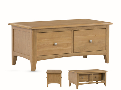 13661 2 Drawer Coffee Table