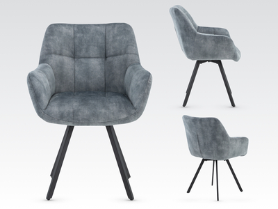 14643 Dining Chair- Stone Blue KD
