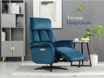 14936 Swivel Electric Chair Ocean Blue (Dual Motor)