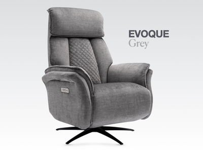 14937 Swivel Electric Chair Grey (Dual Motor)