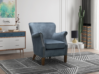 13588 Armchair Steel Blue
