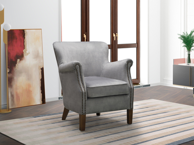 13589 Armchair Pewter Grey