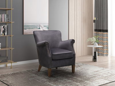 13590 Armchair Charcoal Grey