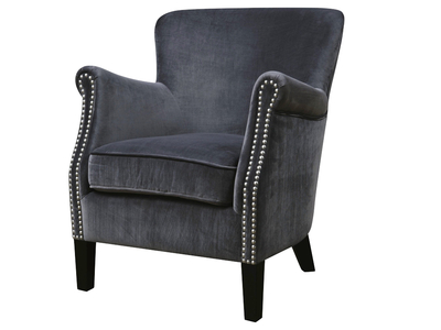 10225 Armchair (Grey Velvet)
