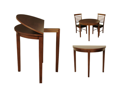 9495 Half Moon Dining Table (Dark)