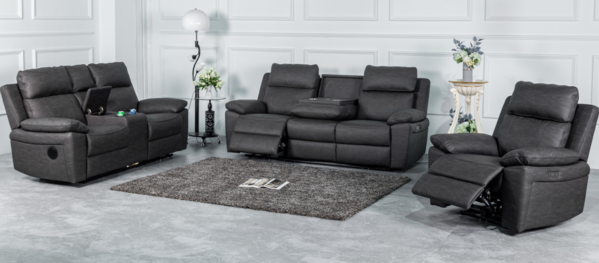15647 3+2 Suite Dark Grey