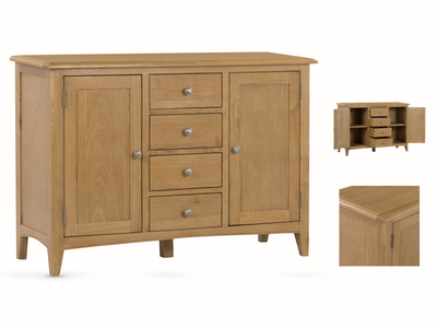 13820 4 Drawer Sideboard