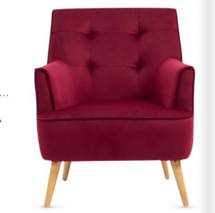 15375 Accent Chair Dark Crimson
