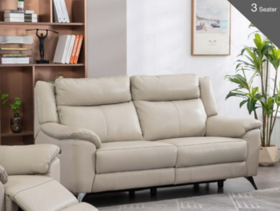 16029 3 Seater Ivory (Electric)