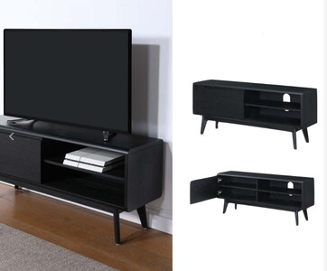 15431 Double TV/DVD Unit (Black)