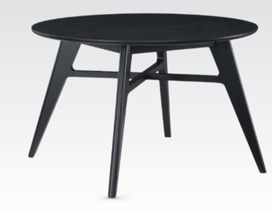15418 120cm Round Dining Table (Black)