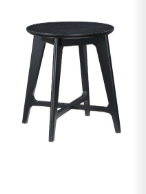 15427 Round Lamp Table (Black)
