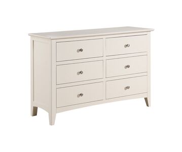 15091 6 Drawer Chest Ivory