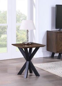 15186 Square Lamp Table Parquet Top
