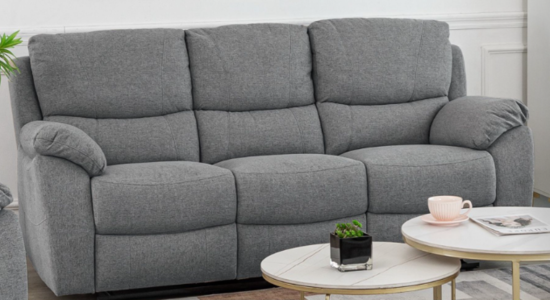 15794 3 Seater Recliner Grey