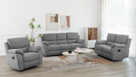 16000 3+1+1 Recliner Suite Grey