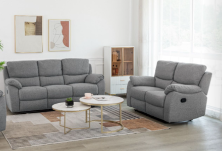 16001 3+2 Recliner Suite Grey