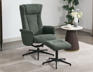 16627 TV Chair & Stool Winter Moss