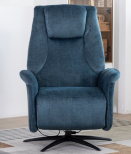 16473 Swivel Electric Chair Ocean Blue