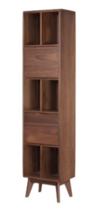 15417 Large Single Bookcase (Walnut)