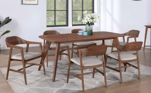 16056 140cm Extension Dining Set (Walnut)