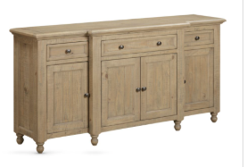 16548 Rustic 4 Door 3 Drawer Sideboard