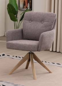 16713 Fabric Dining Chair Blush Granite