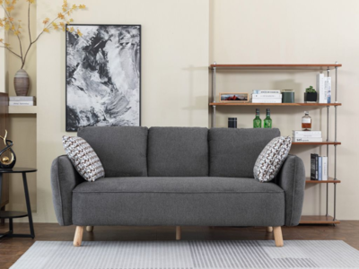 16590 3 Seater Dark Grey