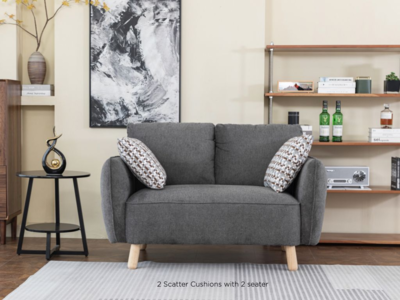 16591 2 Seater Dark Grey
