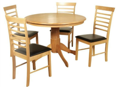 11262 Large Round Dining Set