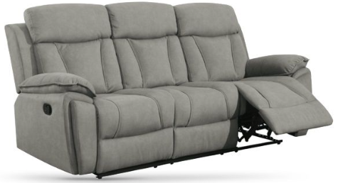 16596 3 Seater Recliner Grey