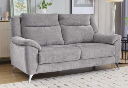 16558 Fixed 3 Seater Ash