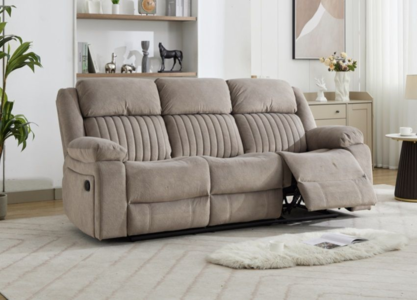 16460 3 Seater Recliner Taupe
