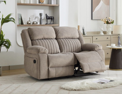 16685 2 Seater Recliner Taupe