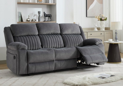 17058 3 Seater Electric Recliner Slate Grey
