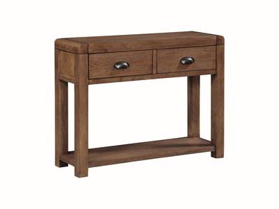 16498 Dark Oak 2 Drawer Hall Table