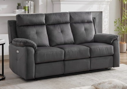 16621 3 Seater Electric Recliner Anthracite