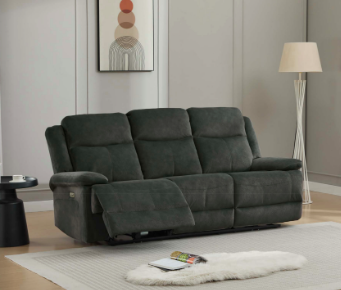 16466 3 Seater Electric Recliner Thunder