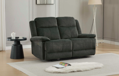 16467 2 Seater Electric Recliner Thunder
